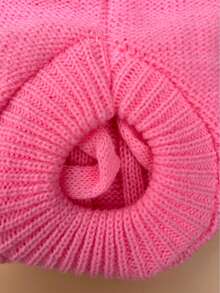 1入組素色寵物毛衣適用於狗狗和貓適合春天 - 粉色 - 查看 6