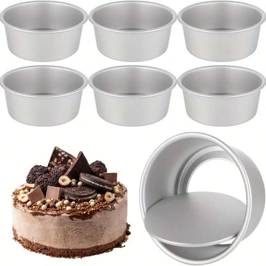 1个/5个/10个铝制船形挞模，铝制迷你挞盘，不粘迷你派盘，布丁模具，烘焙工具，厨房小工具，厨房配件，家用厨房用品