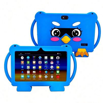 Tableta exclusiva para niños con pantalla IPS de alta definición de 7 pulgadas | Sistema Android 13 + 4 GB de RAM + 64 GB de almacenamiento para un funcionamiento fluido en aprendizaje/juegos | Cámara dual de 20 megapíxeles frontal y 5 megapíxeles trasera para interacciones fotográficas súper nítidas | Batería de 3000 mAh + soporte multilingüe + funda an tigolpes para mayor tranquilidad de los padres | Adaptada a escenarios educativos y de juego, ¡la mejor opción como regalo de Navidad/cumpleaños para niños!