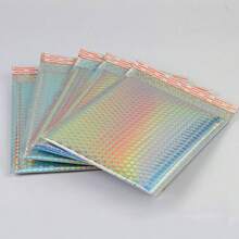 10pcs Poly Padded Envelope, Waterproof Self-Sealing Adhesive Transport Bags,Waterproof Self Seal Adhesive Shipping Bags,Foil Glitter Glamour Shipping Mailer,For Jewelry And Cosmetics, Transportation, Mailing, Home, Christmas And Halloween Gift Packaging Bags, Christmas And Mother's Day Graduation Bags - Multicolor - View 8