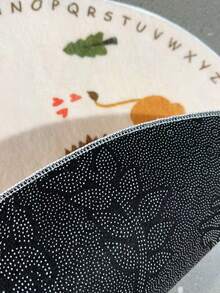 1件装斑马、河马、长颈鹿、狮子图案儿童房装饰地毯，卧室装饰，游戏室小地毯，地毯，家居装饰，客厅地毯，客厅小地毯，卧室地毯，客厅家居装饰，户外地毯，可水洗地毯