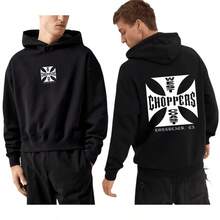 SUDADERA WEST. PICADORA. CON CAPUCHA CHOPPER - Negro - Ver 4