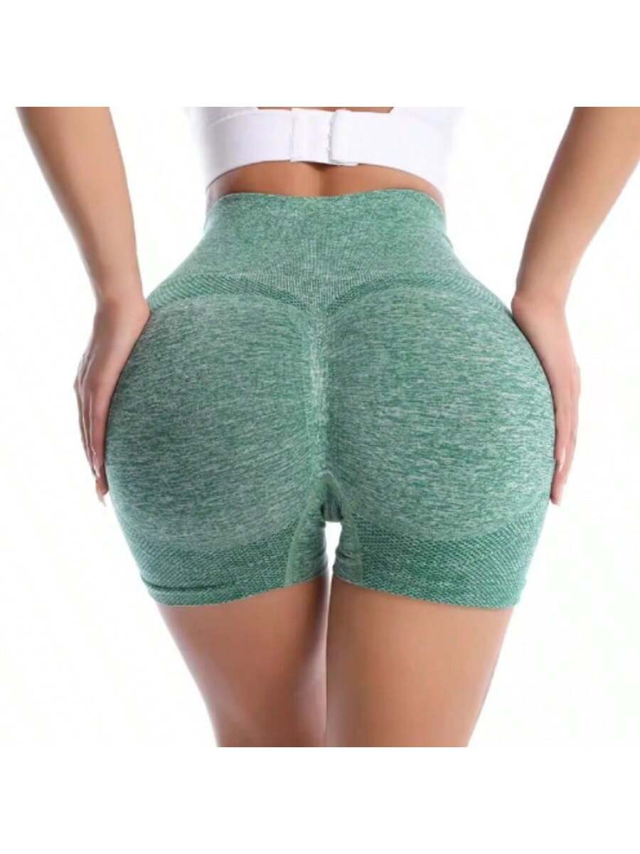 Short Deportivo Levantacola de Mujer Cintura Alta Fitness Verde Talla Única
