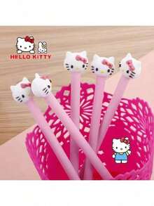 Sanrio Hello Kitty 0.5mm Neutral Pen, Student Exam Pen, Office Signing Pen, Soft Silicone Tip