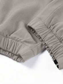 1 قطعة بنطلون رياضي كاجوال للرجال، بناطيل فضفاضة خفيفة الوزن وقابلة للتنفس للركض والأنشطة الخارجية والتنزه والجري والتدريب اللياقة البدنية والشاطئ الصيفي والتنقل، بنطلون قصير مخطط عصري - رمادي فاتح - مشاهدة 5