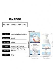 300ml Limpiador multiusos Jakehoe para colchón, alfombra, manchas, suciedad, mantenimiento diario, apto para sofá, colchón, almohada, alfombra y diversos artículos del hogar, regalo del Día de San Valentín