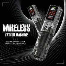 DQFART Wireless Tattoo Gun Kit, Equipped With 1600mAh Power Supply, LED Digital Display, All-In-One Tattoo Machine Set, Includes Tattoo Needles, Tattoo Ink, Complete Tattoo Kit, Suitable For Beginners And Tattoo Artists