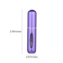 1pc Portable Mini Perfume Atomizer Spray Bottle Set – Refillable Travel Size Fragrance Dispenser For On-The-Go Touch-Ups – Ideal For Carrying Your Favorite Scents In Purses, Pockets, Gym Bags, And During Travel Or Shopping Trips – Leakproof, Easy To Fill, And Perfect For Parties & Everyday Use Back To School Perfume Bottle - Màu tím - Xem 5