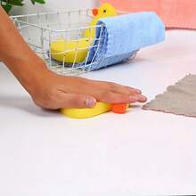 1 Cartoon Bath Sponge: Made Of Polyester Material, Versatile For Showering, Dishwashing, And Cleaning - Cute Little Yellow Chicken Design, Making Bathing Time Full Of Fun - Multicolor - View 4