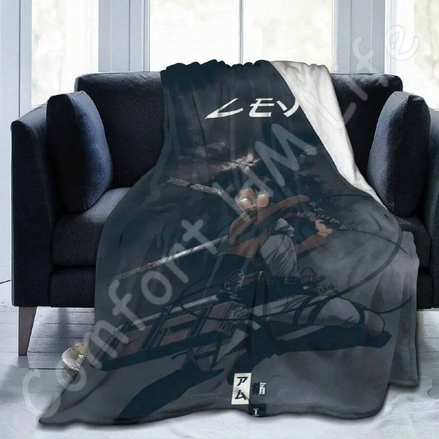 Ackerman Blanket Ultra-Soft Lightweight Flannel Fleece Modern Throw Blanket For Home Office Travel 80X60 Inches Bed Spread2.Jpg - trắng - Xem 1