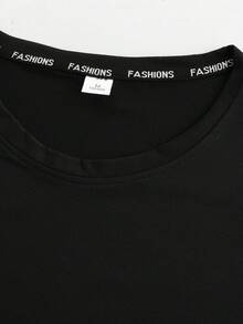 3pcs Women's Quick Dry Workout T-Shirts - Short Sleeve Stretch Athletic Tops For Running, Yoga, Fitness Black Summer - Black - View 4