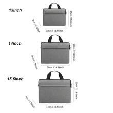 13 14 15.6 Inch Slim Laptop Shoulder Bag Laptop Handbag Sleeve Case Notebook Cover Pouch Shoulder Bag Briefcase Handbag Shockproof Computer Sleeve - Multicolor - View 8