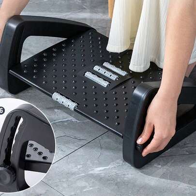 1pc Large Adjustable Triangular Anti-Warp Footstool, Ergonomic Home Office Foot Pedal Cushion, Ideal For Valentine's Day Gifts. Perfect For Office Work, Home TV, Reading, Gaming & Desk Use, Gifting For Long-Hour Sitters.