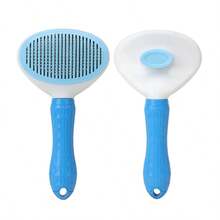 New Cat Round Head Massage Grooming Brush, One-Click Cleaning De-Shedding Comb, Pet Floating Hair Remover For Cats And Dogs - Multicolor - View 14