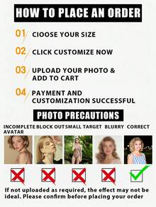 Women's Shorts With Personalized Photo/Portrait/Face Replacement Graphic, Lightweight Breathable Comfortable Fabric, Great Gift For Friends, Partners, Parties, Mother's Day, Christmas - White - View 7