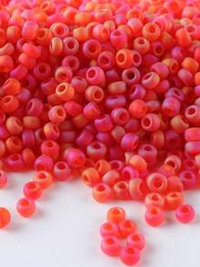 GO2CJBEADS DIY串珠工艺材料 10克手链珠 多色 2毫米圆形玻璃珠，用于珠宝制作