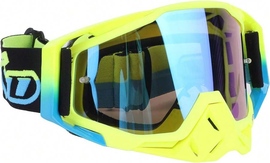 ZJchao Gafas de Motocicleta, TPU Visión Clara Efectiva Ampliar el Campo de Visión Gafas de motocicleta a prueba de viento a prueba de polvo ara Deportes Al Aire - negro - Ver 1