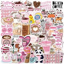 50pcs Funny Coffee Animals Stickers Aesthetic Laptop Car Motorcycle Guitar Luggage Phone Graffiti Sticker Decal - Multicolor - View 13