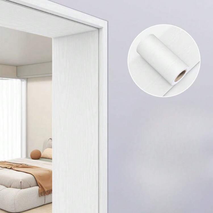 1個 5.9インチ x 196.85インチ 自己接着式 厚手 木目調 PVC エッジング ストリップ - 木目調 デコラティブテープ、窓枠、ドアフレーム、ベースボード、家具の縁に適しています - 簡単DIY設置、リアルな木目の外観 - マルチカラー - 見る 6