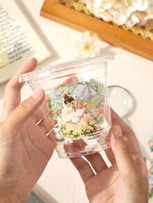 4卷/盒 小镇日记主题贴纸套装，创意透明防水PET装饰贴纸，适用于装饰笔记本和剪贴簿 - 彩色 - 查看 11