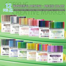 120 Farben Acrylfarb-Marker, BORRENCE Smart Ink System, super Farbmischfähigkeit, geeignet für Glas, Keramik, Kunststoff, Holz, Stein, Stoff, Papier und mehr, professionelles Malen, präzise Farben, kreatives Geschenk, Schul-Grundausstattung 2026 Kunstzubehör Set - Verschiedenfarbig - Übersicht 26