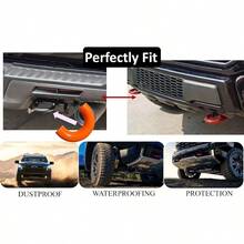 Tow Hook Covers F150 2004 - 2025 Bronco Base/Big Bend/ 2021 - 2025 And Tundra 2017 - 2021, Tow Hitch Covers Compatible With F150 Accessories 2004 - 2025 Orange - Red - View 8