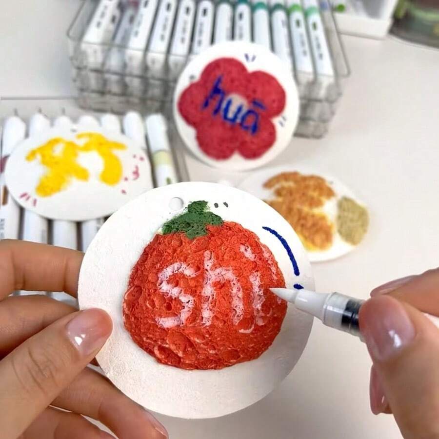10片3D圆形、心形、花形泡沫纸，非常适合DIY手工、创意活动，适用于圣诞节、学校、办公室、家庭活动、情感互动、圣诞装饰礼物