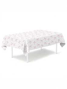 1 szt. Różowy kokardkowy jednorazowy plastikowy obrus - 220 x 130 cm Elegancka dekoracja na przyjęcia weselne, wieczory panieńskie, urodziny i uroczystości Stoły recepcyjne Ubrania Lekki materiał Łatwe czyszczenie Organizatorzy wydarzeń Dom - Wielokolorowe - Zobacz 10