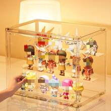 1pc Multi-Functional Transparent Acrylic Storage Box - Dust-Proof Display Box, Suitable For Models, Tools And Books | Transparent Organizer Box, Product Display Rack, Bag & Accessory Storage, Toy Storage, Shoe Storage, Cosmetic Storage - Clear - View 4