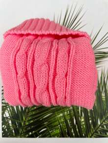 1入組素色寵物毛衣適用於狗狗和貓適合春天 - 粉色 - 查看 4