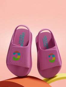 A Pair Of New Hook And Loop Lace-Up Sandals For Children, Summer Soft-Soled Girls And Infants, And Beach Cool Slippers - Pink - View 4