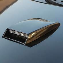 1pc Engine Hood Vent Sticker - Universal Car Front Grille Cover, Simulated Engine Hood Vent Sticker, Car Decorative Mesh Air Intake Cover, Easy To Install Auto Accessory, Exterior Car Decor, Auto Parts, Car Sticker, Car Decoration, Car Decal, Car Supplies, Car Essentials - A - View 2