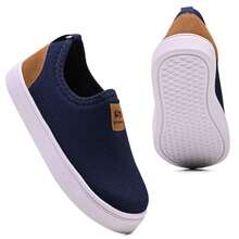 Children's Casual Sneakers For Boys And Girls - 藍色/焦糖色 - 查看 1