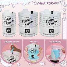 Adjustable Round Cake Mold, Expandable Fondant Tool, Mousse Cake Ring, Acrylic Round Baking Ring, DIY Mousse Cake Mold, Cake Decorating Tool, Round Cake Decorating Tool