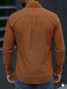 CAMISA ML BASICA REGULAR SLIM FIT - Naranja - Ver 2