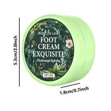 Crema de pies lujosa, hidratante y humectante, previene las grietas, rica en ácido hialurónico, profundamente nutritiva, previene las manos y los pies secos y ásperos, deja la piel suave, lisa, flexible y elástica, con resultados notables - Verde - Ver 4