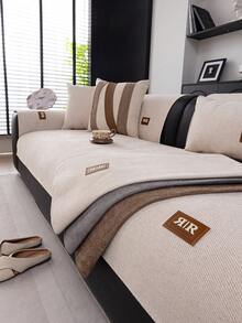 1件波西米亚风格沙发套 - 高品质涤纶，防滑，防污，宠物友好，适用于办公室、卧室、客厅、扶手椅到三人沙发，四季皆宜，可机洗。 - 米色 - 查看 7