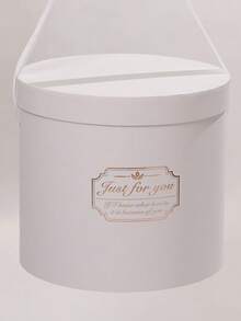 1pc Valentine's Day Flower Gift Box, Portable Round Flower Tube, Hug Bucket, Mini Flower Bucket, Gift Box - Multicolor - View 21