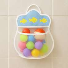 Cartoon Suction Cup Mesh Bag, Bathroom Storage Hanging Bag, Multi-Purpose For Kids, Toddlers, Anti-Mold Breathable - White - View 2