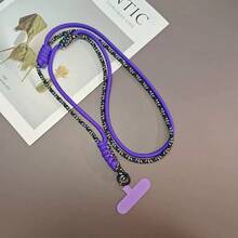 1条全新可调节长挂绳，卡通吊坠项链手机壳支架，通用斜挎手机挂绳，适合旅行、骑行、运动，男女通用，兼容安卓及大多数智能手机，送给母亲、家人、朋友、孩子、生日、节日的礼物 - 彩色 - 查看 10