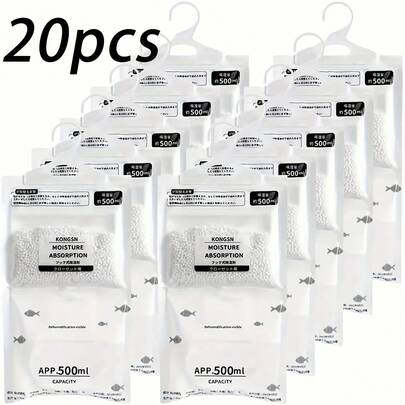 5/10/20pcs Hanging Moisture Absorber Bags - Fragrance-Free Dehumidifier Packs, Suitable For Home, Dorm, Bathroom, Kitchen, Closet, Bedroom - No Electricity Needed, Transparent Packaging, Easy To Hang, Humidity Control, Home Desiccant, Dorm Essential, Transparent Design, Absorbent Material, Dehumidifier, Humidity Controller, Dehumidify And Mold Removal, Desiccant, Dehumidifying Bag, Moisture Absorber, Spring Summer Picks, Brides Maid Gifts, Room, Bedroom Decor, Bedroom Decor, Beach, Travel, For Men, For Women, Vacation,Women's Day,Travel Essentials,Wedding Favours,Y2k,Bedroom,Car Accessories Women,Kitchen Deccorcute Stuff