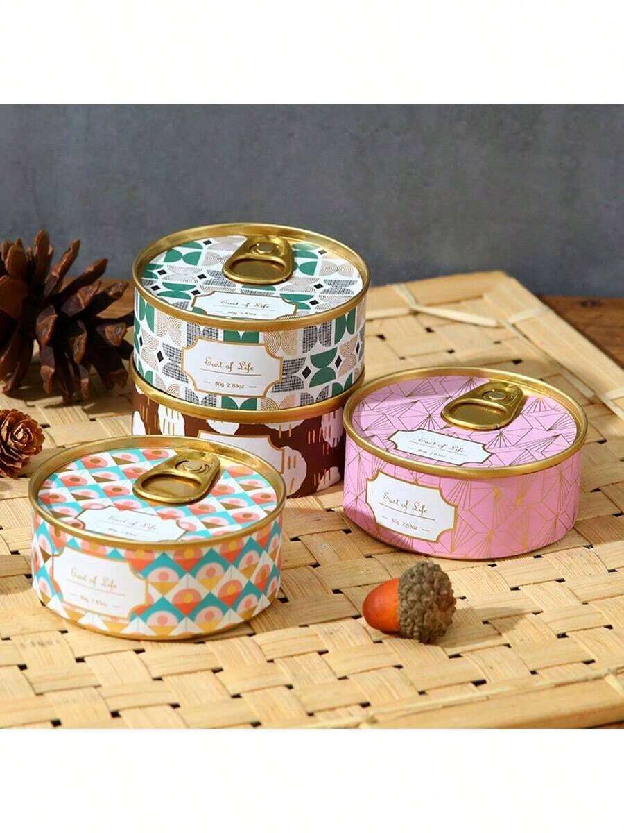 Vela perfumada de cera de soja, 100% cera de soja natural com aroma de rosas e óleos essenciais, 80g - 35 horas de duração, vela em lata com zíper, ideal para casa, banho, spa, ioga, decoração, presentes de aniversário/Natal, iluminação para jantares, pedidos de casamento e relaxamento.