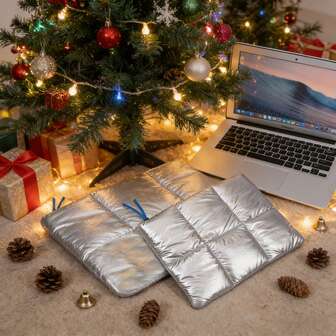 CKGO Vadderat, tunn laptopfodral med rem, puffigt laptopfodral, moderiktigt silver, 11"/13,3"/14"/15"/16", kompatibel med MacBook, HP 13,3"/14"/15"/16", iPad 11