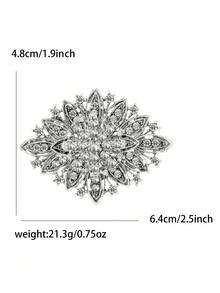 Trâm cài áo cưới đính đá sang trọng - Ghim pha lê dành cho phụ nữ - Phụ kiện cưới/ Quà tặng mùa cưới cho bạn bè - Đá đính cô dâu - Xem 8