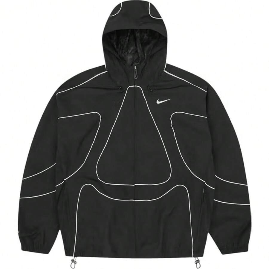 Nike NRG Tracksuit (Jacket & Pants) – Tactical Technical Set In Black And Grey Tones – Articulated Woven Construction For Urban Performance - Áo khoác đen - Xem 1