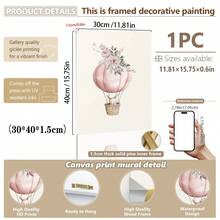 1 pieza Lienzo de arte de pared - Decoración de guardería para niñas, tema adorable de conejo, póster de conejo rosa suave - Arte de pared enmarcado perfecto para la decoración de la habitación de los niños, decoración de la sala de juegos, decoración de la habitación de los niños, decoración de la guardería, decoración de la sala de juegos, decoración de la guardería de niñas, decoración de la habitación de niñas, decoración de la habitación de niños, decoración de la habitación de niños - Multicolor - Ver 22