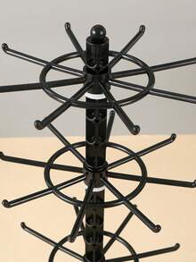 1 Giá đỡ lưu trữ nhiều tầng xoay được, có thể điều chỉnh 1/2/3 tầng, giá đựng vòng tay trong suốt, màu đen, giá trưng bày trang sức đa chức năng dùng cho vòng cổ, vòng tay, bông tai, mặt dây chuyền, dây buộc tóc, giá đựng đồ xoay để bàn, tháp trang sức, đạo cụ trưng bày trang sức, đồ dùng trưng bày và đóng gói sản phẩm trang sức, trang trí phòng. - Nhiều màu - Xem 4