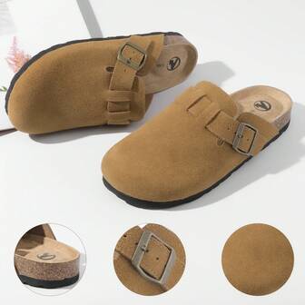 Women's Elegant Solid Color Flat Mule Slippers