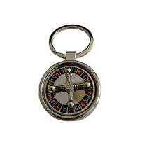 Rotating Russian Roulette Keychain, Creative Toy With Rotating 3D Circular Keyring