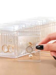 1/10/30/50 Pieces/Small Plastic Bag, Mini Bag, Transparent Plastic Jewelry Thick Self Sealing PVC Zipper Lock Bag, Resealable Polyethylene Bag For Pills, Beads, Screws, Packaging - Multicolor - View 1